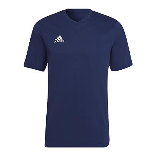 adidas entrada 22 t-shirt, t-shirt uomo, team grey four, s