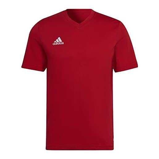 adidas entrada 22 t-shirt, t-shirt uomo, team power red 2, xs