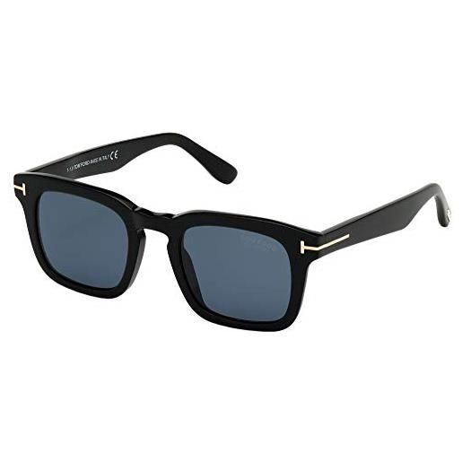 Tom Ford occhiali da sole dax ft 0751 shiny black/blue 48/22/145 unisex