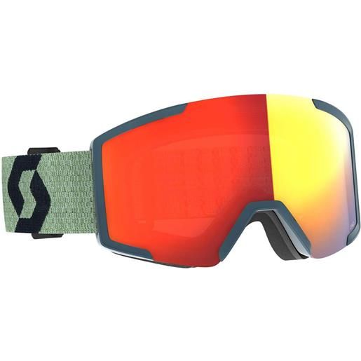 Scott shield ski goggles multicolor enhancer red chrome/cat3