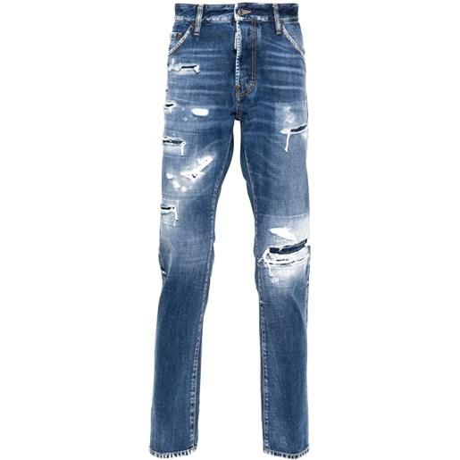 DSQUARED2 jeans cool guy con effetto vissuto - blu