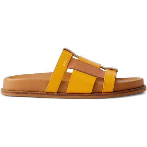 Burberry sandali slides con design color-block - giallo
