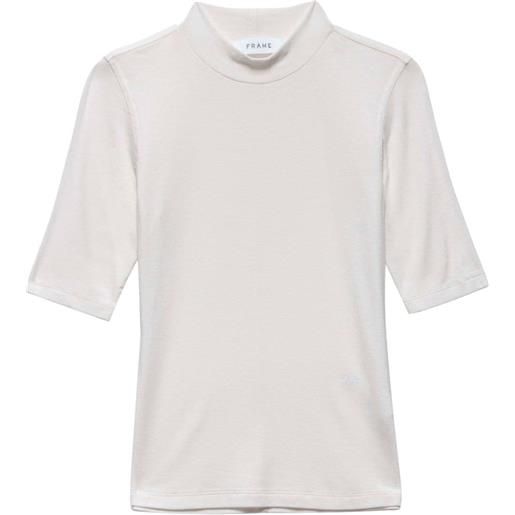 FRAME t-shirt a coste - bianco
