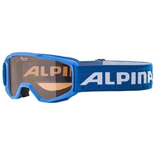 ALPINA piney, occhiali da sci unisex-bambini, black, one size