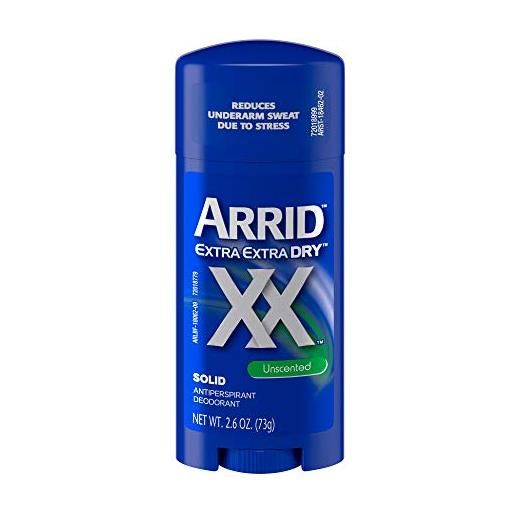 Arrid xx antiperspirant/deodorant solid, unscented, 2.6-ounce sticks (pack of 6) by Arrid
