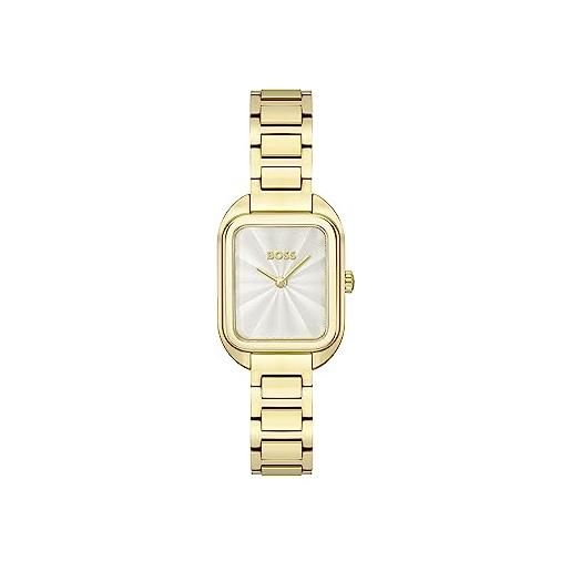 BOSS orologio analogico al quarzo da donna con cinturino in acciaio inossidabile dorato - 1502684