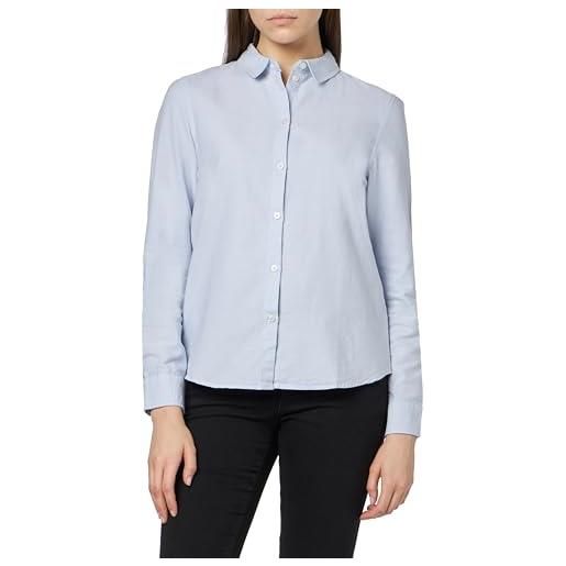 PIECES pcirena ls oxford shirt noos, camicia donna, bianco (bright white bright white), 40 (taglia produttore: x-small)