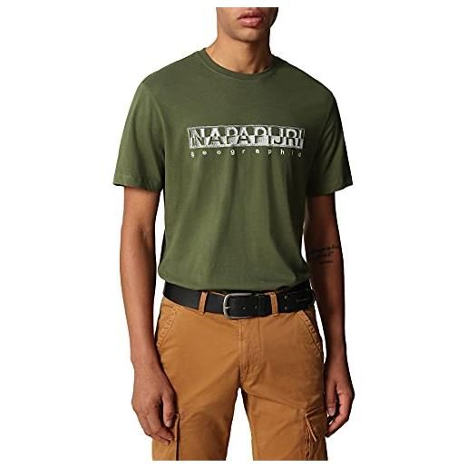 NAPAPIJRI t-shirt uomo np0a4f9o verde