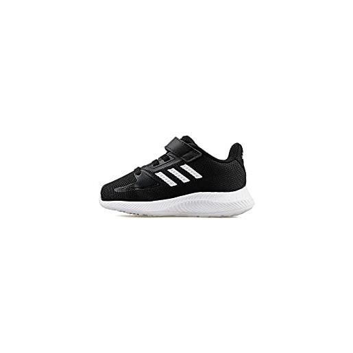 adidas runfalcon 2.0 i, scarpe da ginnastica unisex - bambini e ragazzi, halo argento/super pop/grigio tre, 27 eu