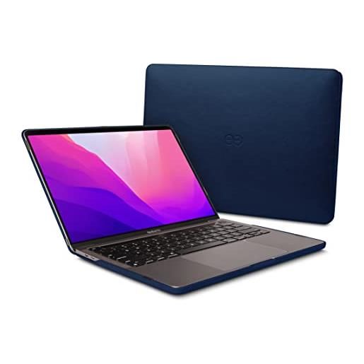 Dreem euclid mac. Book pro case - 13-inch laptop cover rigido per mac. Book pro 2018, pelle vegana di lusso, copertura superiore e inferiore per una maggiore protezione - blu scuro