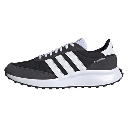 adidas run 70s lifestyle running shoes, sneaker uomo, core black ftwr white carbon, 42 eu