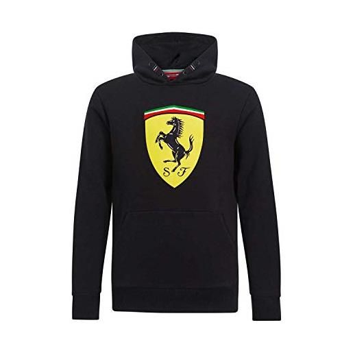 Ferrari felpa con cappuccio ufficiale Ferrari scuderia team da bambino logo ufficiale f1 formula 1 (11/12, noir)