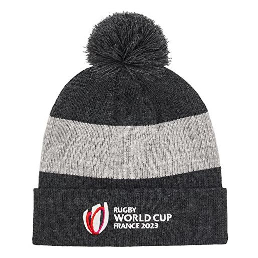 Macron berretto da bambino pompon rugby world cup 2023 ufficiale, gris, taglia unica