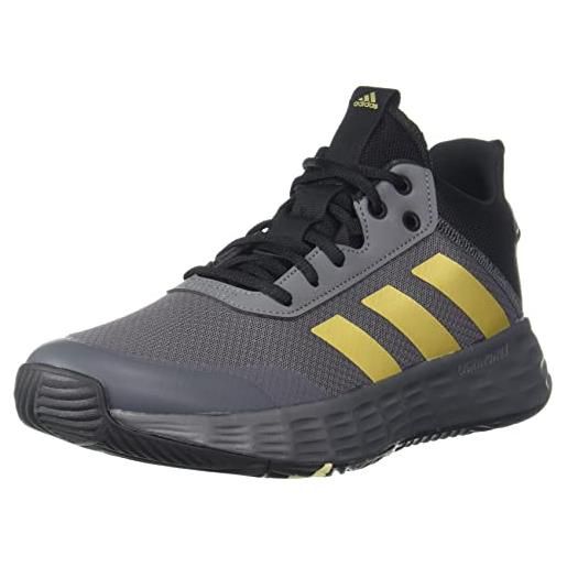 adidas ownthegame shoes, scarpe da basket uomo, core black ftwr white carbon, 40 2/3 eu