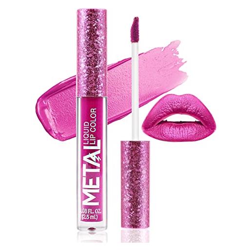 Boobeen metallic liquid lipsticks matte lips lipstick pearl glitter lip gloss high pigment long lasting nonstick lip glaze makeup per donne e ragazze