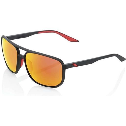 100percent konnor sunglasses rosso hiper red multilayer mirror/cat3