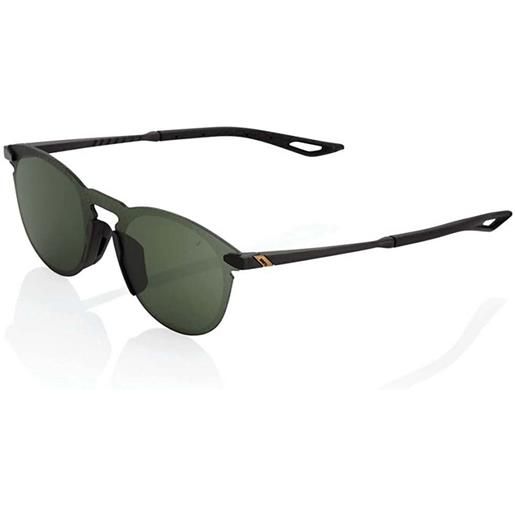 100percent legere round sunglasses nero grey green/cat3