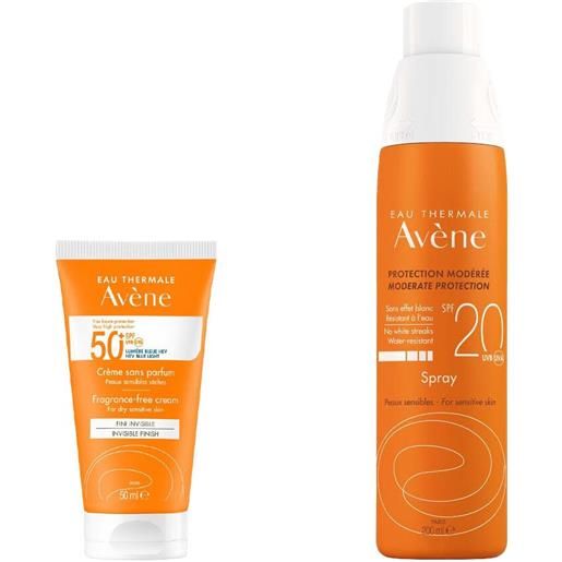 Avene (Pierre Fabre It. SpA) avène crema senza profumo spf 50 + spray solare 20+ 1 pz set