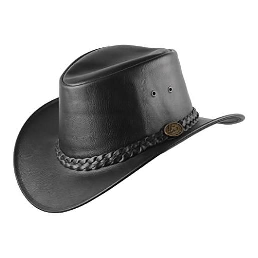 Scippis cappello western couta faux leather l (58-59 cm) - nero