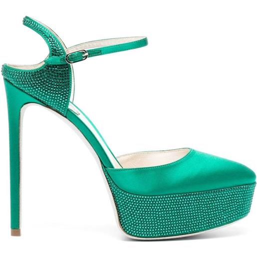 René Caovilla sandali con tacco 137mm - verde