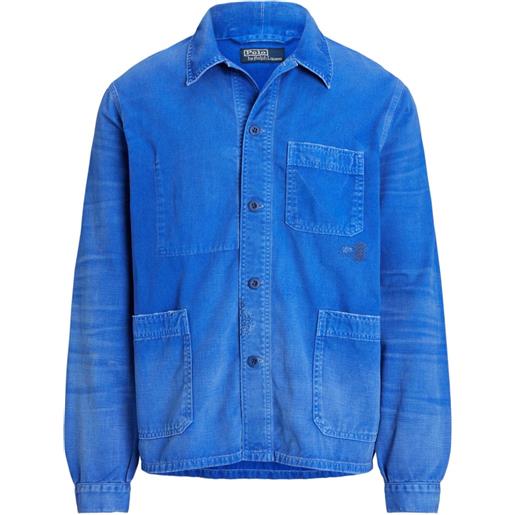 Polo Ralph Lauren giacca-camicia con tasche - blu