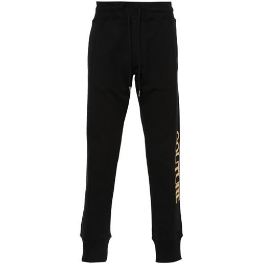 Versace Jeans Couture pantaloni sportivi con stampa - nero