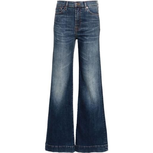 7 For All Mankind jeans modern dojo svasati a vita alta - blu