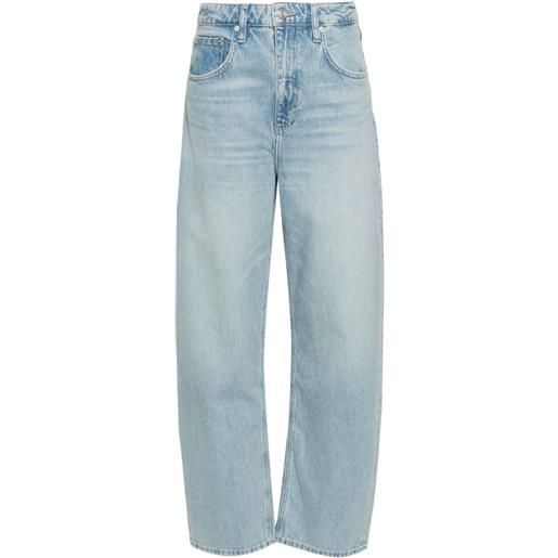 FRAME jeans long barrel a vita alta - blu
