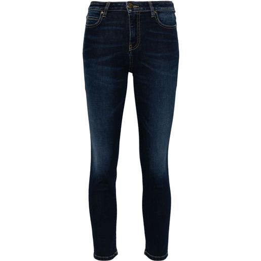 PINKO jeans con applicazione love-birds - blu
