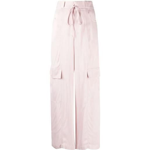 AERON pantaloni con tasche cargo - rosa