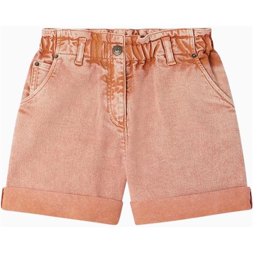 Bonpoint shorts cathy arancione in cotone