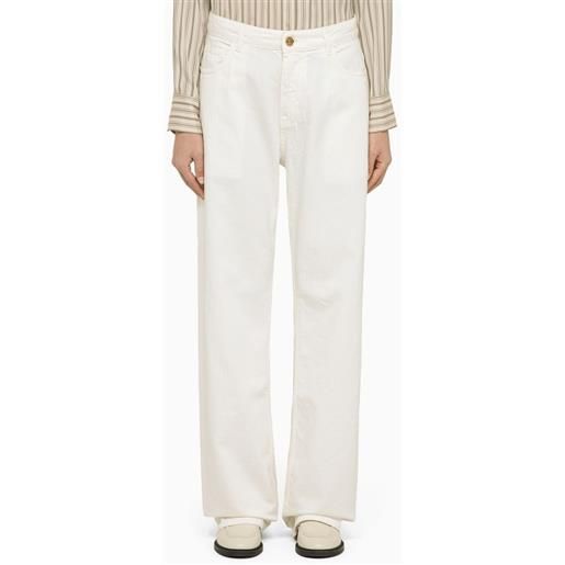 ETRO jeans baggy bianco in denim