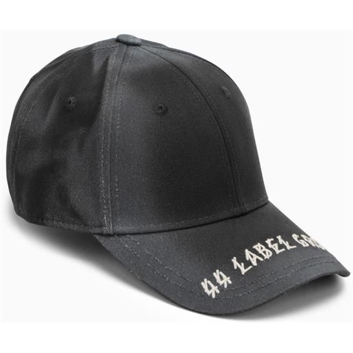 44 Label Group cappello con visiera nero con ricamo logo