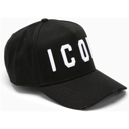 Dsquared2 cappello con visiera icon nero/bianco