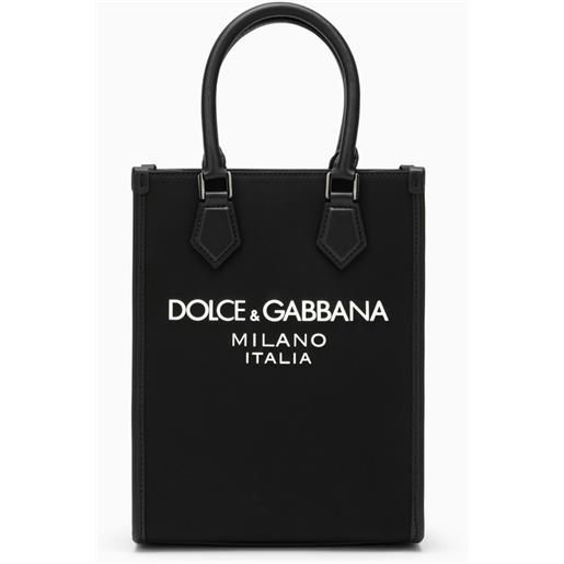 Dolce&Gabbana borsa piccola nera in nylon con logo