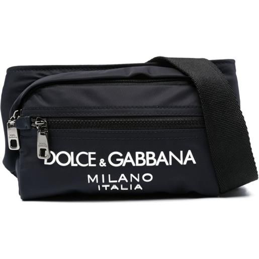 Dolce & Gabbana marsupio con logo - blu