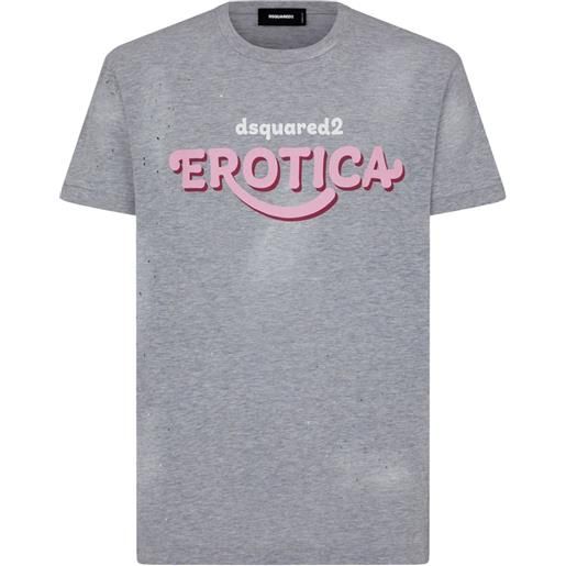 Dsquared2 t-shirt erotica - grigio