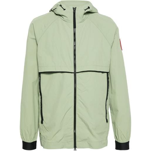 Canada Goose giacca impermeabile con applicazione - verde