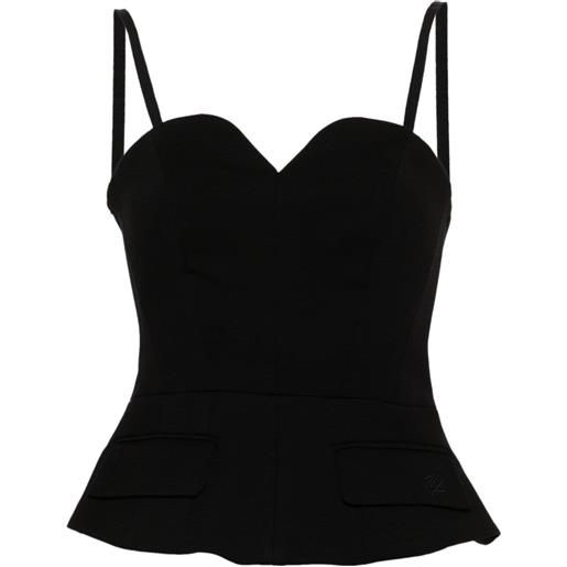 Karl Lagerfeld corsetto svasato - nero