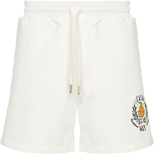 Casablanca shorts sportivi casa way - bianco