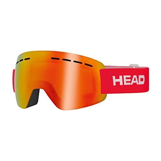 Head solar fmr occhiali da sci, unisex-adult, fmr rosso, m