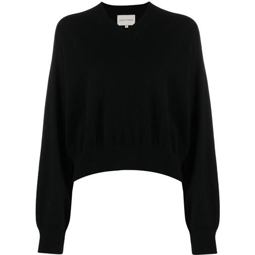 Loulou Studio maglione emsalo con scollo a v - nero