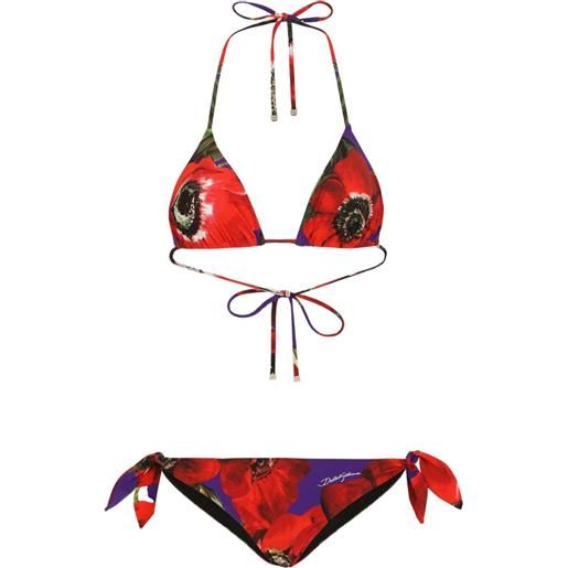 Dolce & Gabbana bikini anemone - rosso