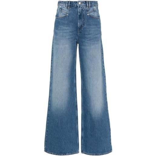 ISABEL MARANT jeans svasati a vita alta - blu