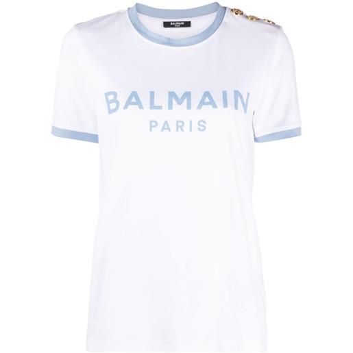 Balmain t-shirt con logo - bianco