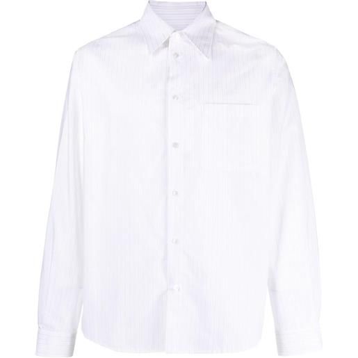 MM6 Maison Margiela camicia gessata - bianco