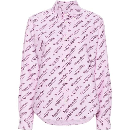 Kenzo camicia con stampa - rosa