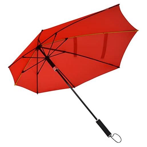 Impliva stormaxi ombrello arodinamico storm - apertura mano - windproof - ø 92 cm - rosso