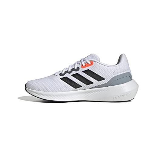 adidas run. Falcon wide 3 , sneakers uomo, ftwr white/core black/crystal white, 44 2/3 eu