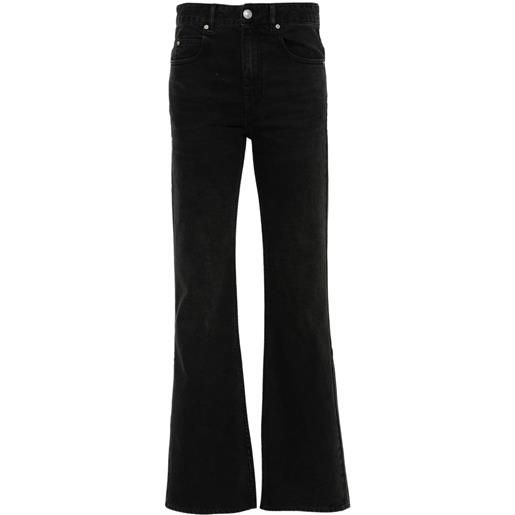ISABEL MARANT jeans belvira svasati a vita alta - nero